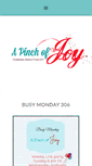 Mobile Screenshot of apinchofjoy.com