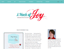 Tablet Screenshot of apinchofjoy.com